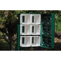 Ensemble de 8 boites aux lettres, avec pieds de fixation