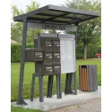 Ensemble de 8 boites aux lettres, avec pieds de fixation