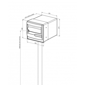 Boite aux lettres Corail Basic schéma