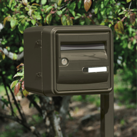Boite aux lettres Corail B1 Gris brun environnement
