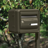 Boite aux lettres Corail B1 Gris brun environnement