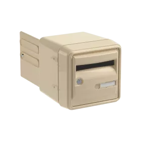 Boite aux lettres Corail B1 Beige 2 portes ouvert