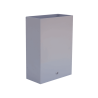 Corbeille intérieur Acier Aluminium blanc