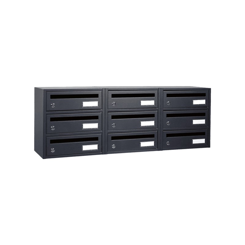 Collective intérieur Compact 250 Acier C9 Gris anthracite