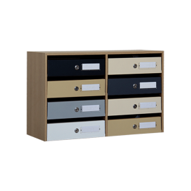 Collective intérieur Compact 250 Acier & Bois B8 Multi couleur