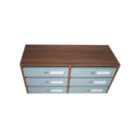 Collective intérieur Compact 250 Acier & Bois B6 Aluminium blanc haut