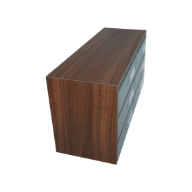 Collective intérieur Compact 250 Acier & Bois B6 Aluminium blanc côté
