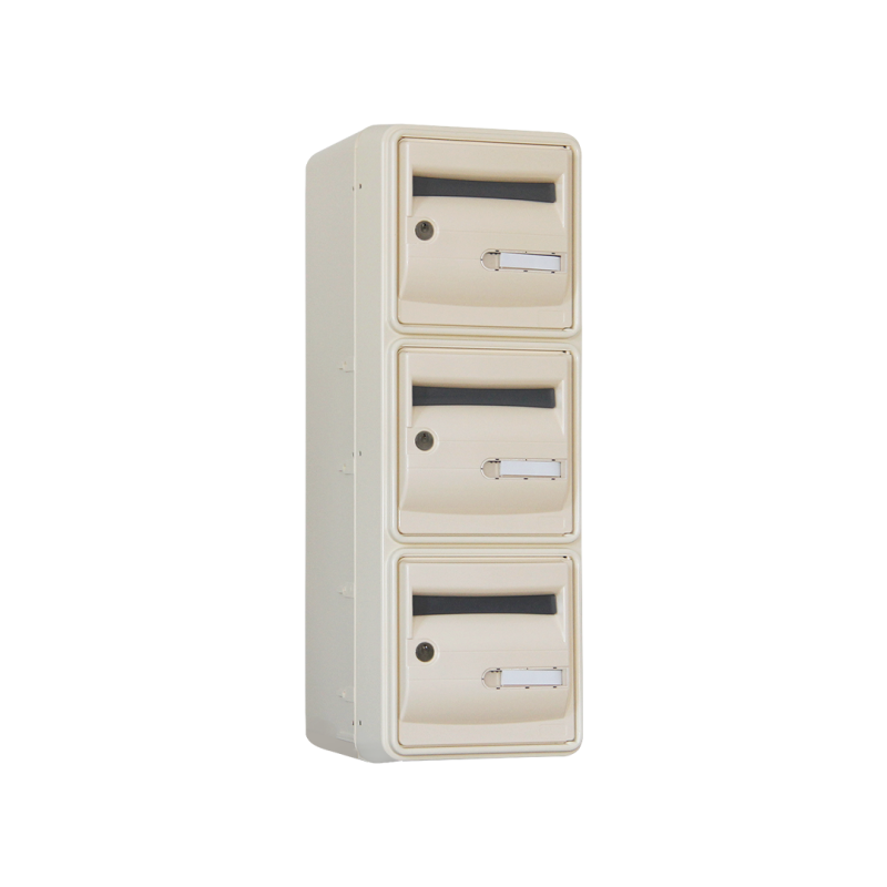 Bloc collectif de boite aux lettres 3 alvéoles · Corail · B3 Beige ivoire · RAL 1015 Bloc collectif de boite aux lettres 3 alvéoles · Corail · B3 Beige ivoire · RAL 1015