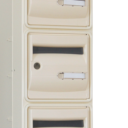 Bloc De 3 Boîtes Aux Lettres Superposées Sur Pied - Acier, 3 Compartiments, Marque WilTec