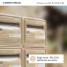 Bloc de 10 boîtes aux lettres collectives extérieures avec pied