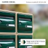 Bloc de 10 boîtes aux lettres collectives extérieures et pieds