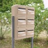 Ensemble de 6 boites aux lettres pour extérieur - B6 CORAIL Collectif