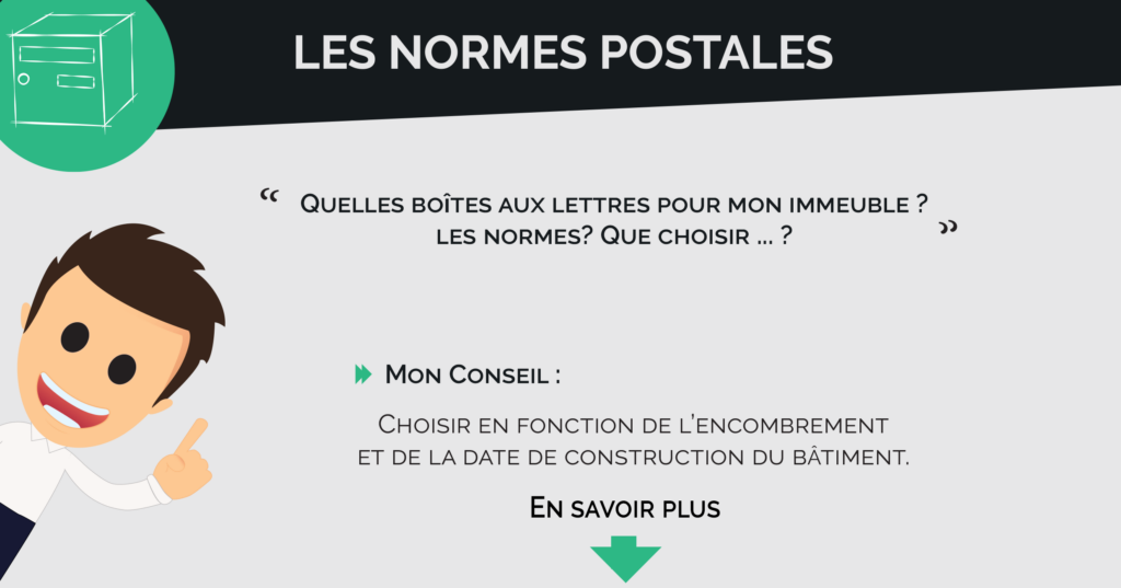 Infographie normes postales